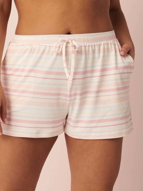 la vie en rose multicolored striped shorts