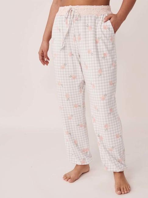 la vie en rose grey floral print pyjamas