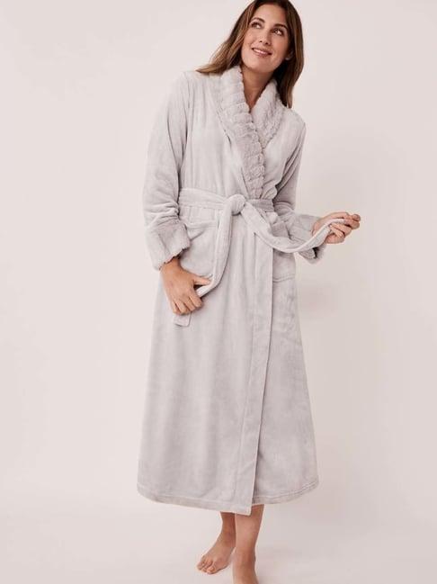 la vie en rose grey plain robe