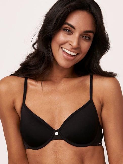 la vie en rose black demi cup bra