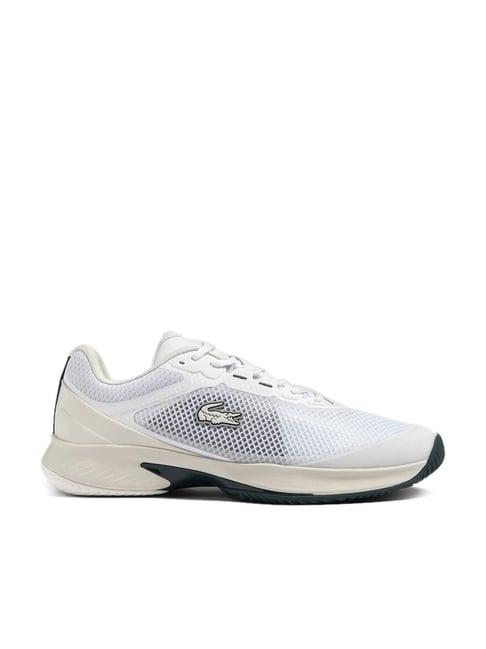 lacoste men's white running shoes