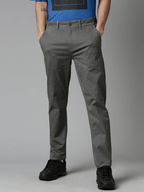 breakbounce grey slim fit chino trousers