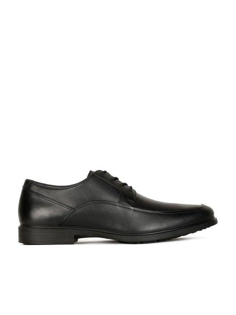 hush puppies by bata men's black derby shoes