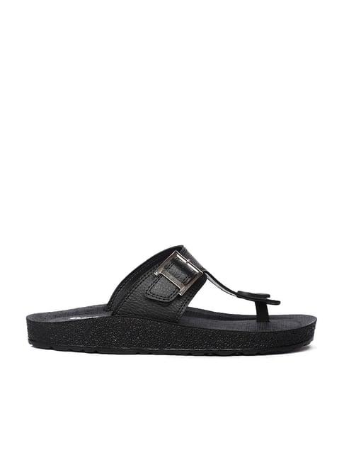 bata men's black thong sandals