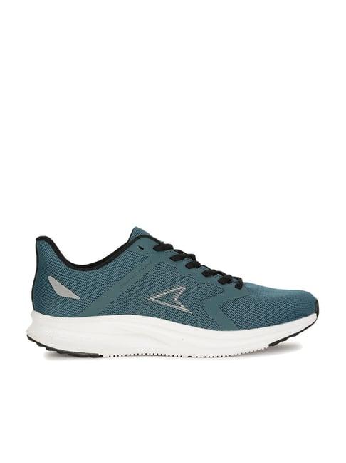 power by bata men's sea green running shoes