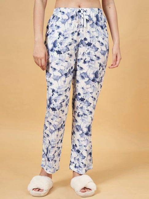 dreamz by pantaloons blue printed pyjamas