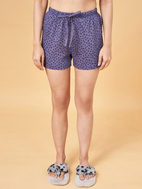 dreamz by pantaloons purple cotton printed shorts