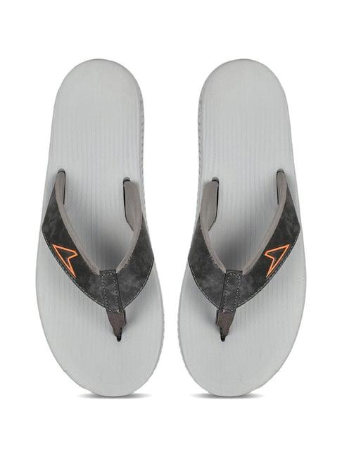 power by bata men's grey flip flops