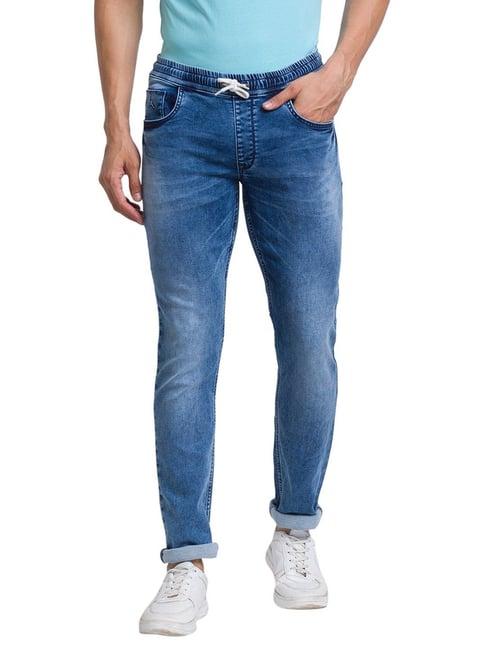 parx blue jogger fit jeans