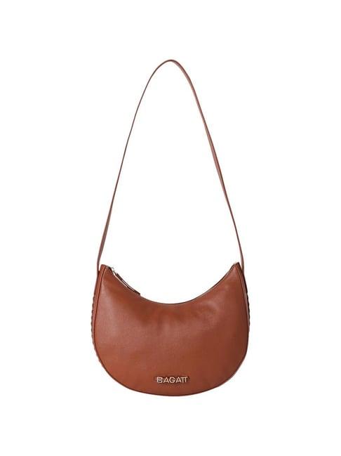 bagatt bretna brown solid small shoulder handbag