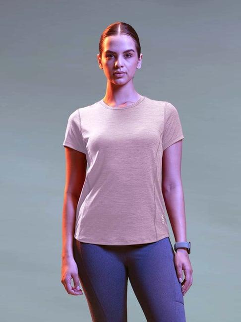 lyra pink regular fit sports t-shirt