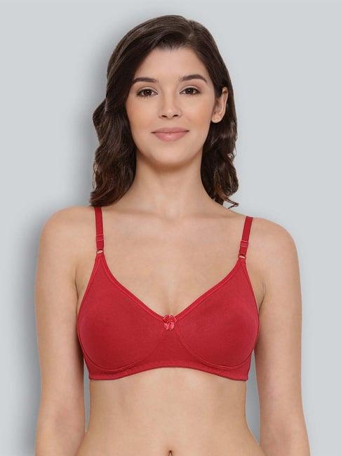 lyra red cotton t-shirt bra