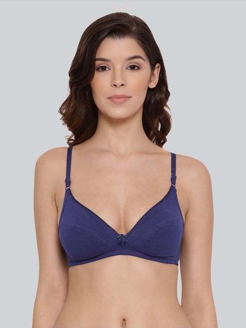 lyra blue cotton everyday bra