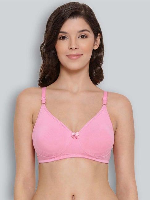 lyra pink cotton everyday bra