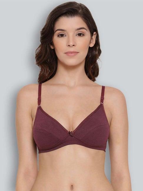 lyra brown cotton everyday bra