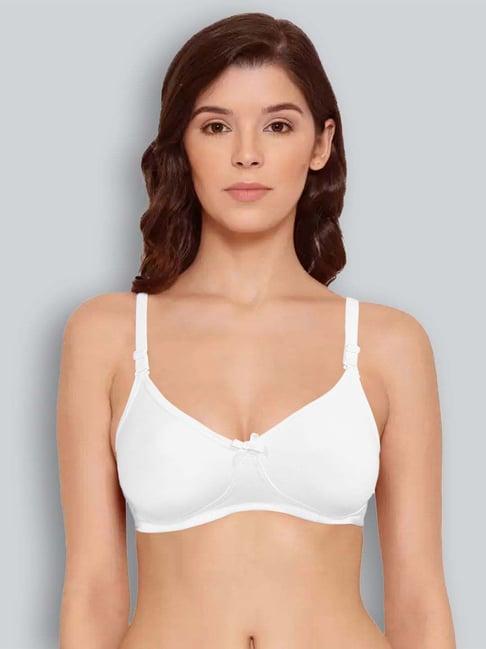 lyra white cotton everyday bra