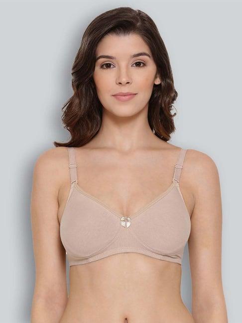 lyra tan cotton t-shirt bra