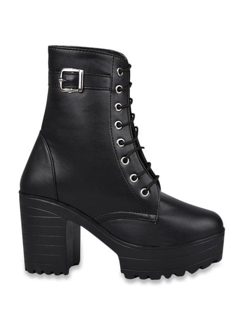 shoetopia women's black casual booties