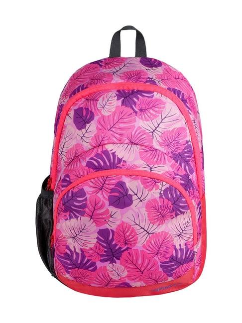 f gear dylan tropical pink & purple printed small backpack