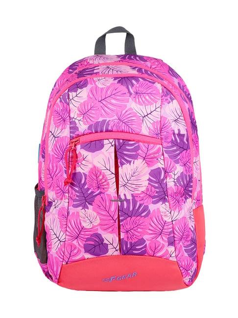 f gear ellis tropical pink & purple printed small backpack