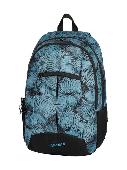 f gear ellis web marine black printed small backpack