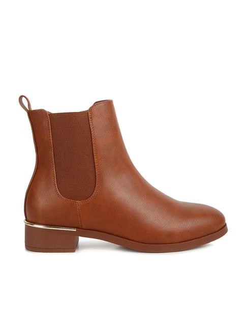 london rag women's tan chelsea boots