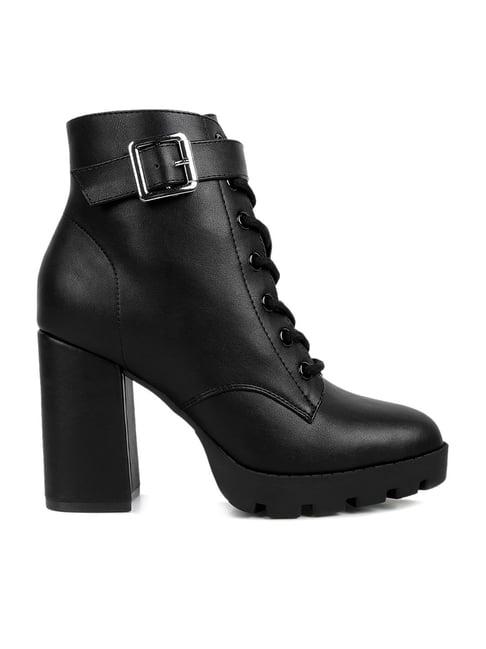 london rag women's black derby boots