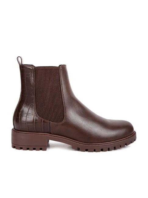 london rag women's brown chelsea boots