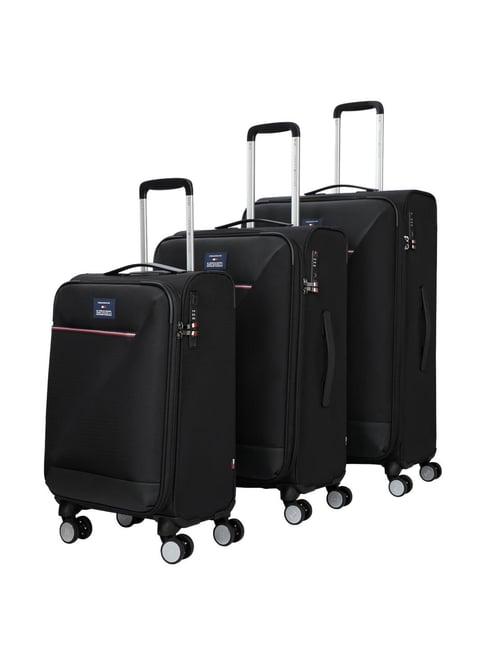 tommy hilfiger san diego polyester soft luggage - black