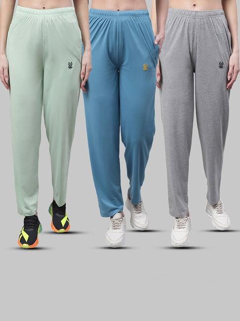 vimal jonney multicolor cotton track pants - pack of 3