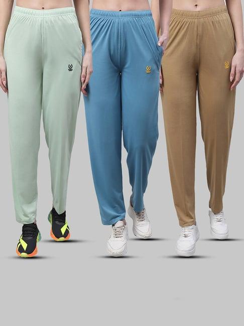 vimal jonney multicolor cotton track pants - pack of 3