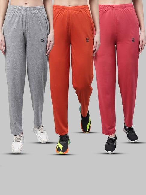 vimal jonney multicolor cotton track pants - pack of 3