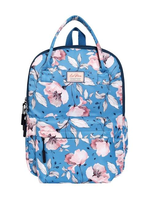 lino perros blue printed medium laptop backpack