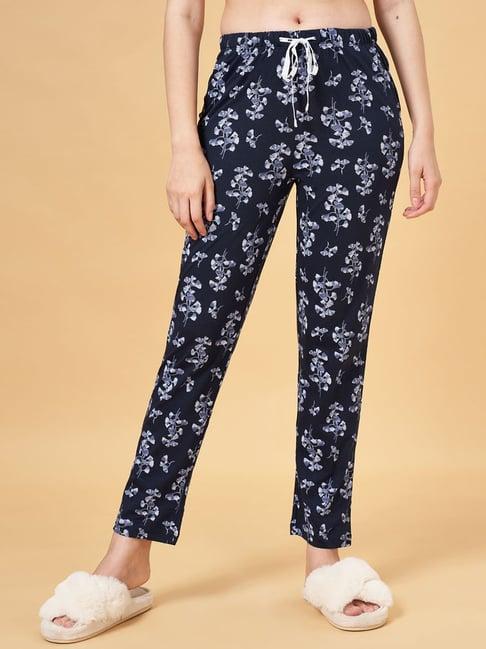 dreamz by pantaloons navy cotton printed pyjamas