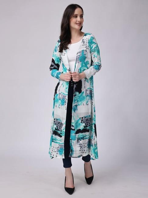 scorpius multicolor printed long shrug