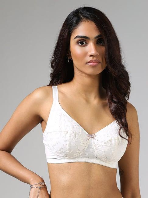 wunderlove by westside ivory schiffli bra