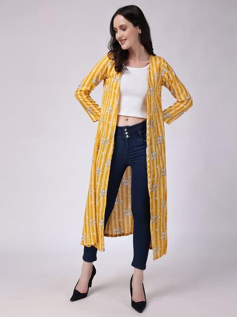 scorpius yellow striped long shrug