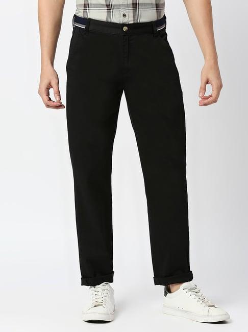 thomas scott black slim fit chino trousers