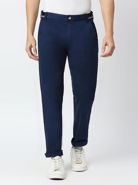 thomas scott blue slim fit chino trousers