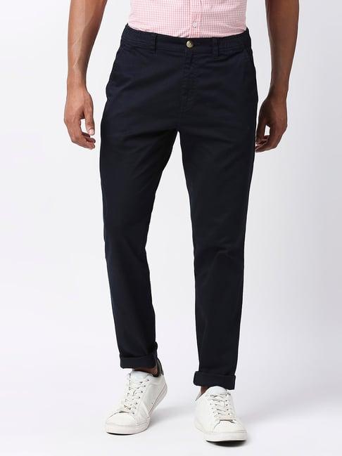 thomas scott navy slim fit chino trousers