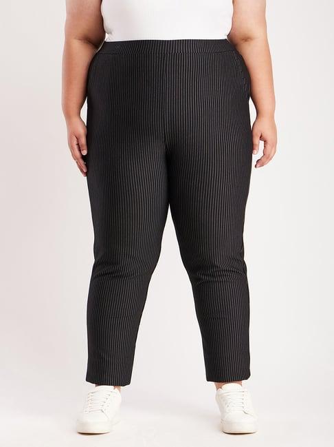 fablestreet x black striped trousers