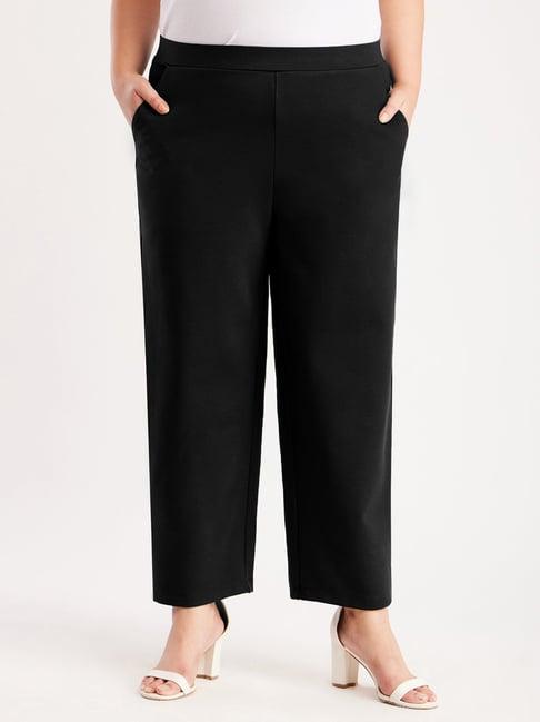 fablestreet x black mid rise trousers