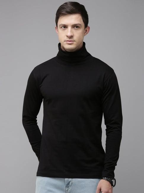 kryptic black regular fit t-shirt