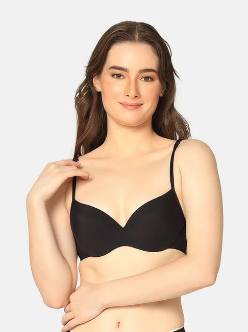 da intimo black medium coverage t-shirt bra