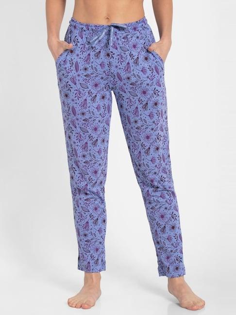 jockey powder blue printed pyjamas