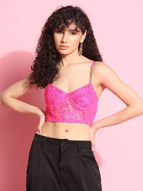 da intimo pink medium coverage bralette