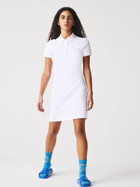 lacoste white t shirt dress