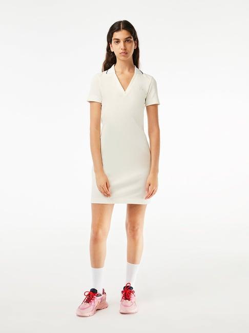 lacoste white t shirt dress