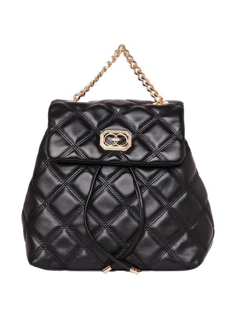 aldo aferaldan black quilted medium backpack