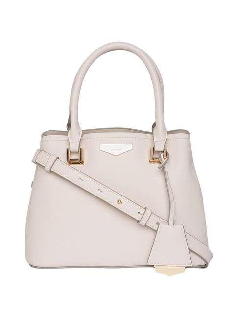 aldo anneteriel white solid medium handbag